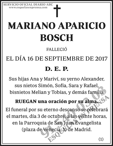Mariano Aparicio Bosch